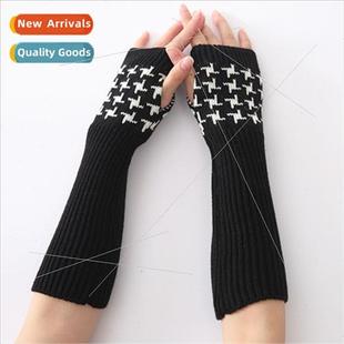 eye fashion fall jacquard winter cuffs bird gloves G10 warm