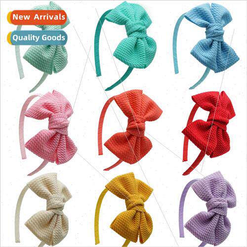Europe bubble cloth bow hair band hair band corn kernel head