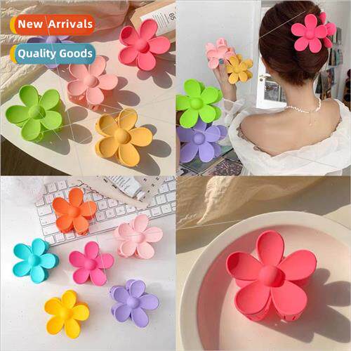 ins flower grab clip hairpin girl summer candy color simple