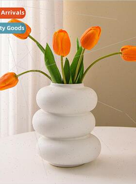 Europe ceramic pure whe donut vase home living room room sof