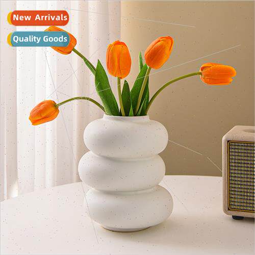 Europe ceramic pure whe donut vase home living room room sof