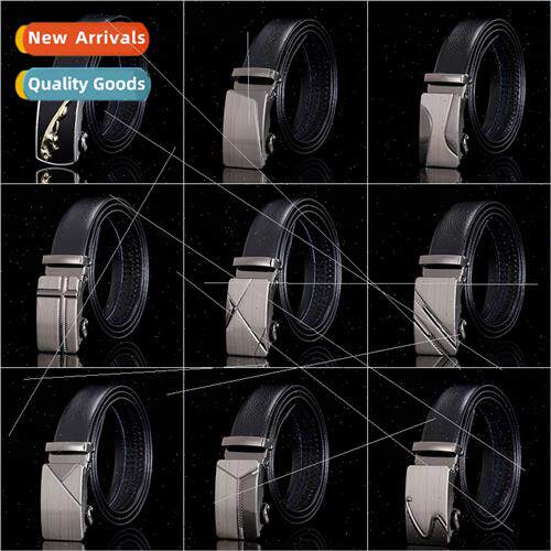 Men Belt Business Casual Black Face Sports Car Automatic Buc