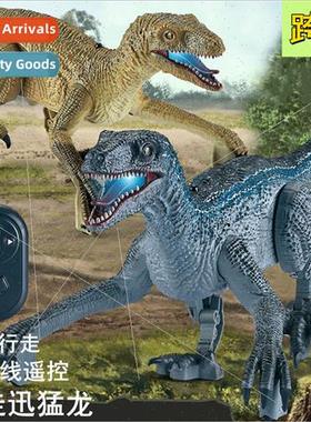 Childrens remote control dinosaur toy model velociraptor ani