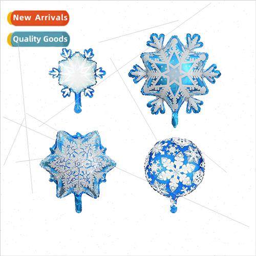 Christmas snowflake aluminum film balloon Christmas theme pa