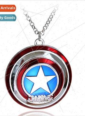 Captain America Shield Necklace Pendant Movie Avengers Perip