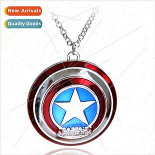Captain America Shield Necklace Pendant Movie Avengers Perip