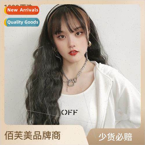 Goddess wig female hair band fringe drill corn hot removable