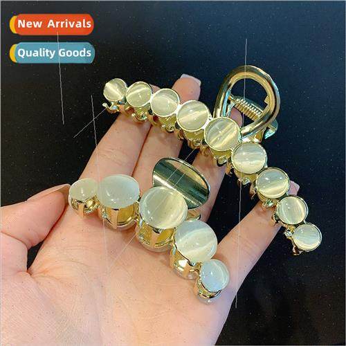 Cat eye stone headdress clip clips grasp clip large hair cli
