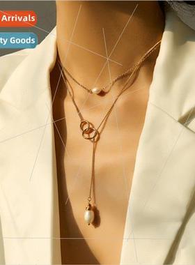 Natural che Geometric Openwork Round Circle Y Drawstring Dou