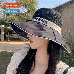 cover face summer large outdoo female brim hat New fisherman