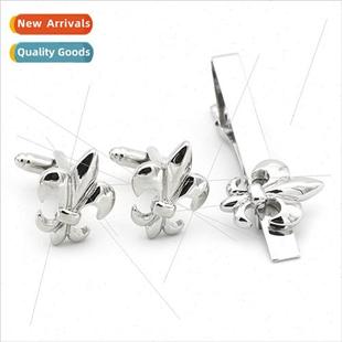 cufflinks tie jewelry carved Frenc men hop set LOGO clip