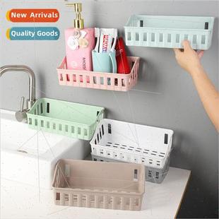 No-punch bathroom shelf bathroom supplies toilet plastic wal