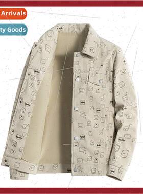 Spring Autumn new corduroy jackets boys tide plump handsome