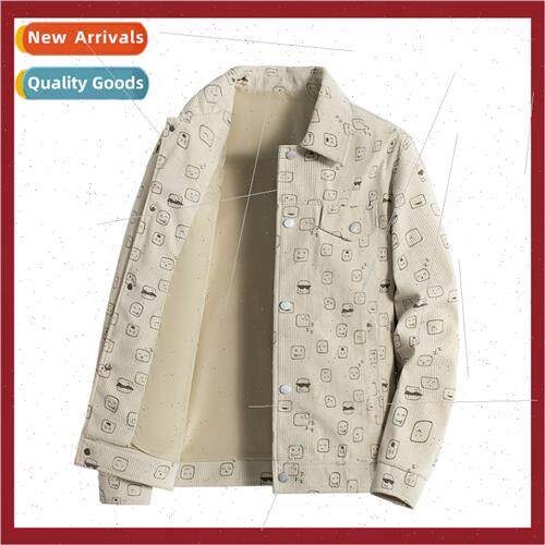 Spring Autumn new corduroy jackets boys tide plump handsome