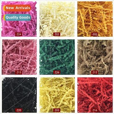 1kg colorful raffia ruffled paper shreds wave shredded black