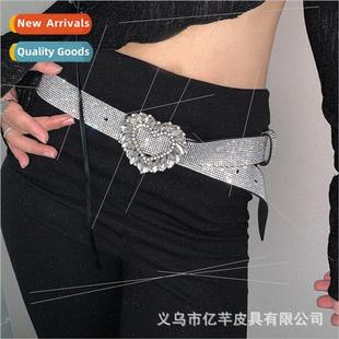 belt heart shaped sequins New ladies rhinestone fashion
