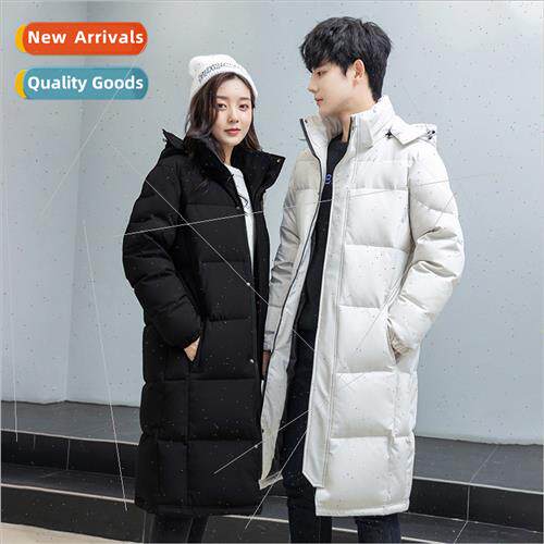 Couple school unim  down jacket men medium-length winter kne