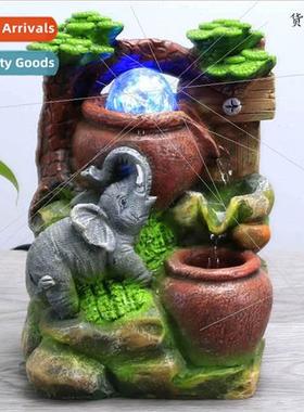 Wigwam flowing fountain indoor water features fish pond humi