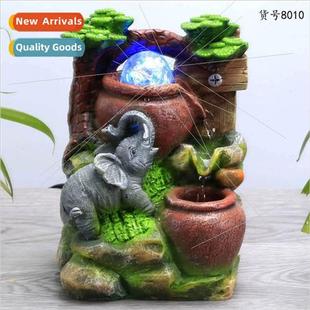 Wigwam flowing fountain indoor water features fish pond humi