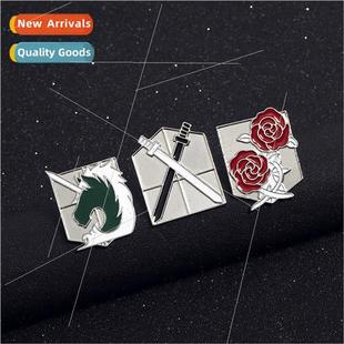 multi wings flower horse brooch Tan Attack film Europe