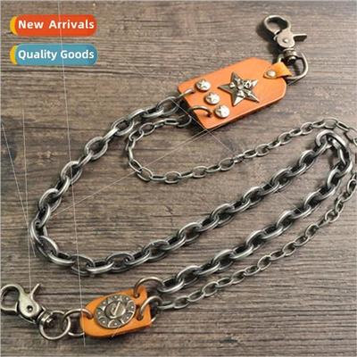 Men Korean pants chain -mainsam skull hot blood college yout