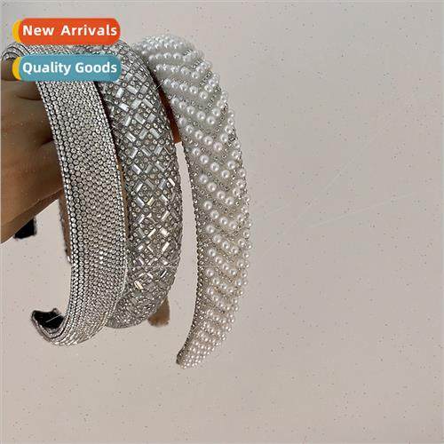 Full diamond hair bands high skull top senior sense compress