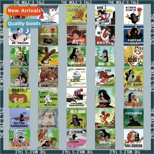 65 Classic Funny Mole Story Emoticon Stickers DIY ery Waterp