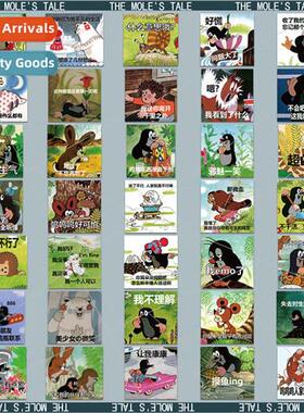 65 Classic Funny Mole Story Emoticon Stickers DIY ery Waterp