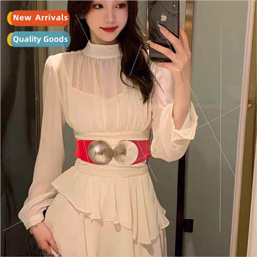 new high-level light luxury feeling waist seal skirt decorat