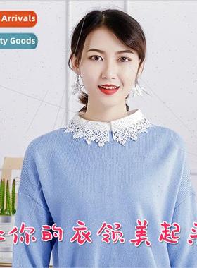 Spring fall winter false collars lady eyelash lace fairy hun
