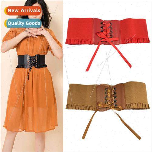 Stch elastic waist tie belt belt female decorative simple ve