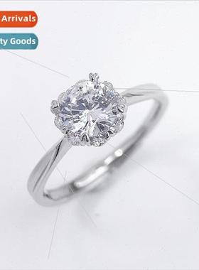 Europe simulation wedding ring women ins niche zirconia ring