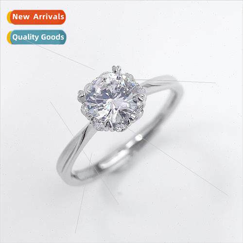Europe simulation wedding ring women ins niche zirconia ring