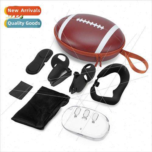 Meta Quest3 VR Rugby Storage Bag Helmet Clear Case + Grip Ge