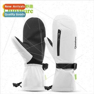 ski gloves warm full palm single double board men women  out