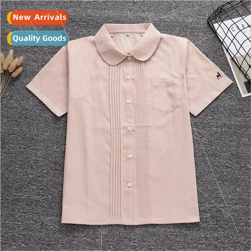 Round neck/pill placket Front organ pleat est deer embroider