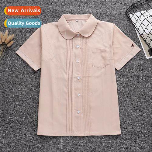 Round neck/pill placket Front organ pleat est deer embroider