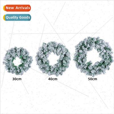 Small medium large Christmas wreath 2023 new snow stained pv