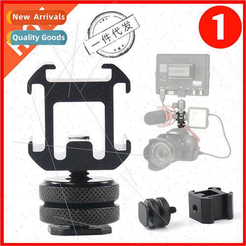 1/4 double screws a tow three head hot shoe base fill light