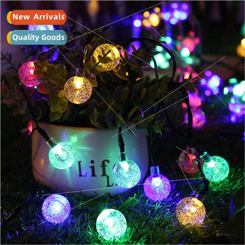 led light string remote control  bubble ball solar light str