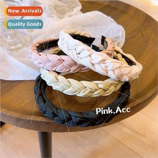 French braided twist retro handmade girls bands Sweet hair