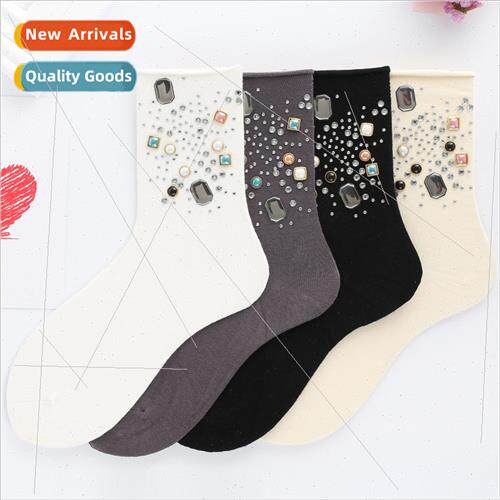 Autumn winter new women solid color flat short boots sock se