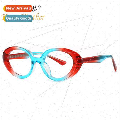 Fashion oval frame color blocking sunglasses 5019 Europe INS