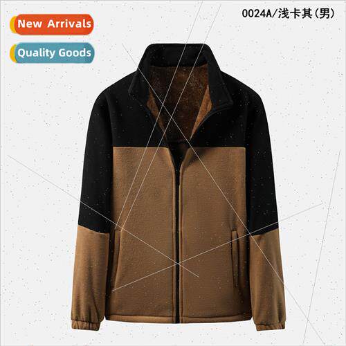 Rocker fleece jacket fall winter men nd versatile casual coz