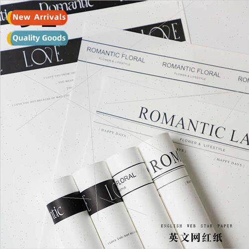 mple English paper floral bouquet kraft whe gift thickened p