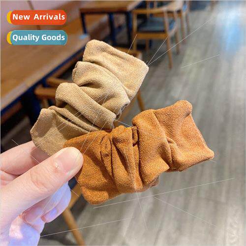 Korean colorful candy color caterpillar pleated bb clip side