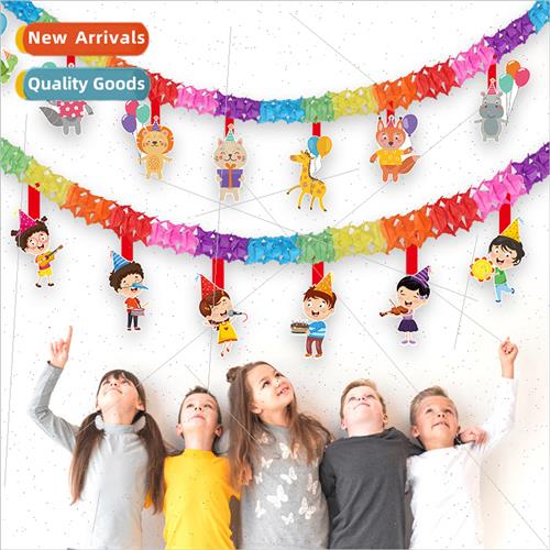Holiday Party Birthday Decoration Kids Animal Flower Classro