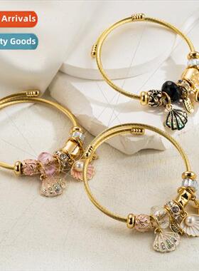 Fashion Panjia Stainless Steel Bracelet Hundred Drops Oil Sh