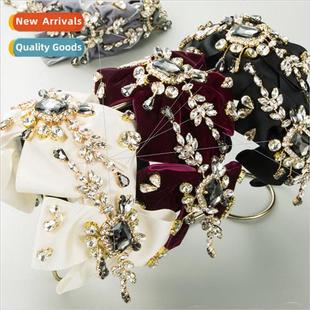 diamond hair bands Korea French knot personalized velv heavy