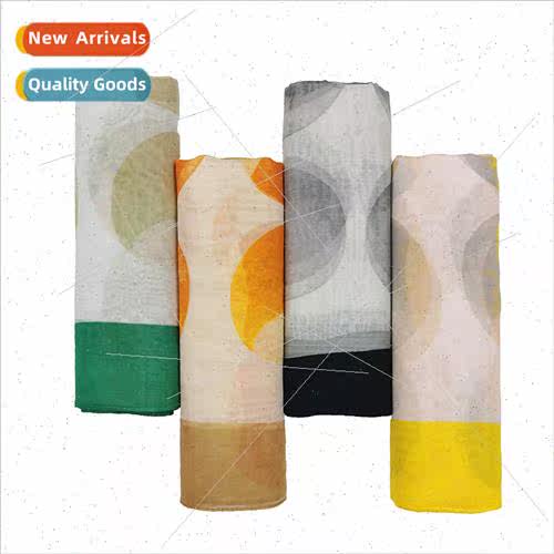 lightweight thin silk scarf sunscreen windproof silk wool pr